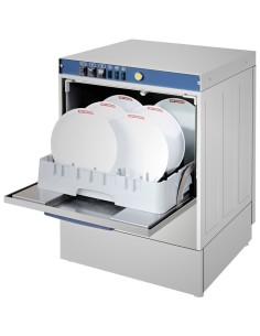 Dishwasher 540 plates/hour 500mm basket Drain pump Rinse aid pump Detergent pump 380V (3phase)| Stalwart Pro 2