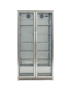 Back bar cooler Double Hinged Door 500 litres Stainless Steel | Stalwart DA-BCSS500G