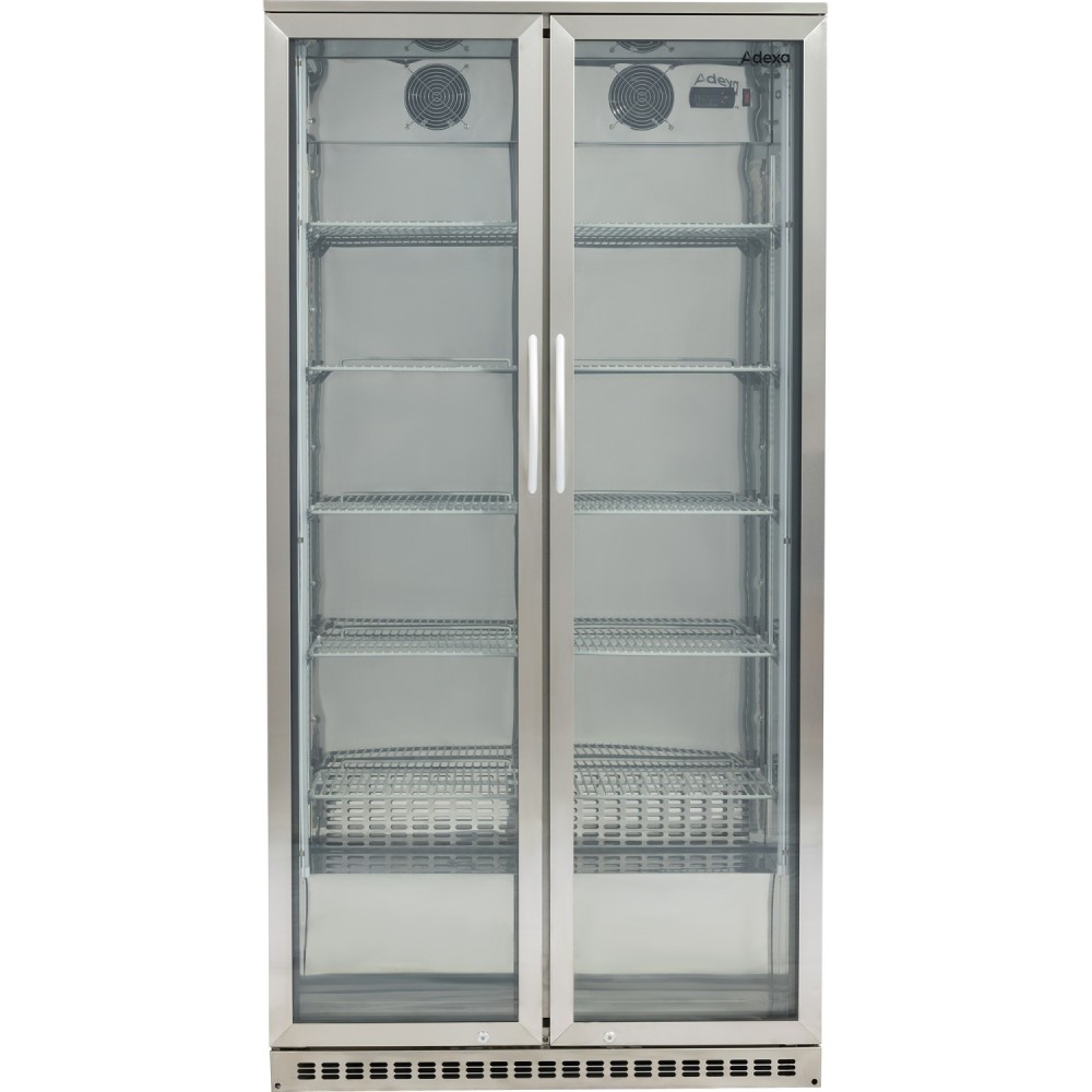Back bar cooler Double Hinged Door 500 litres Stainless Steel | Stalwart DA-BCSS500G