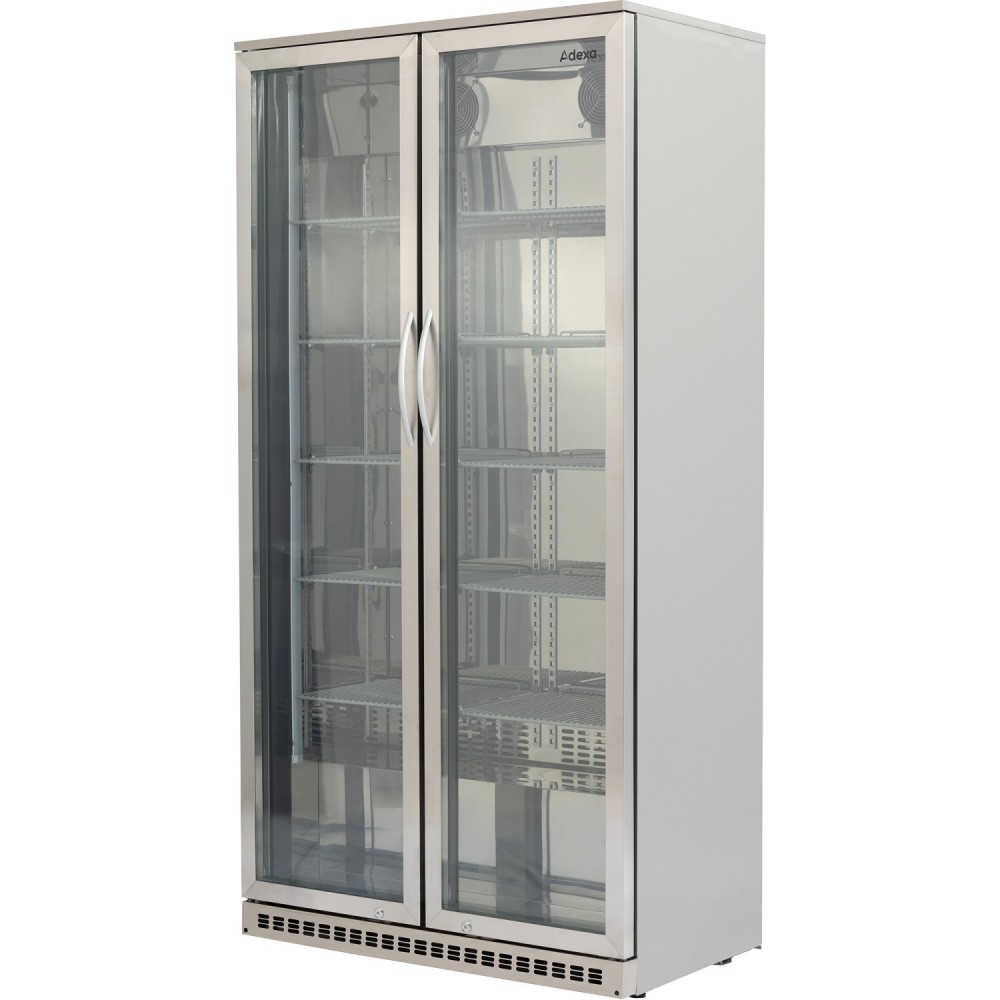 Back bar cooler Double Hinged Door 500 litres Stainless Steel | Stalwart DA-BCSS500G
