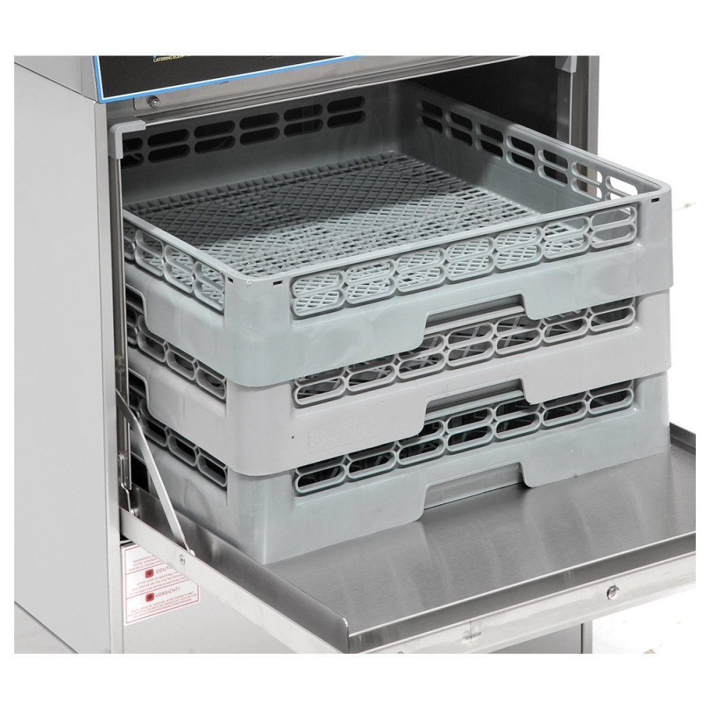 Commercial Dishwasher 540 plates/hour 500mm basket Drain pump Detergent pump Rinse aid pump 13A | DA-EMP500