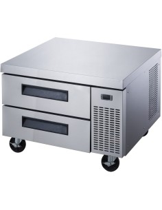 Professional Low Refrigerated Counter / Chef Base 2 drawers 1335x820x635mm | Stalwart DA-DCB52