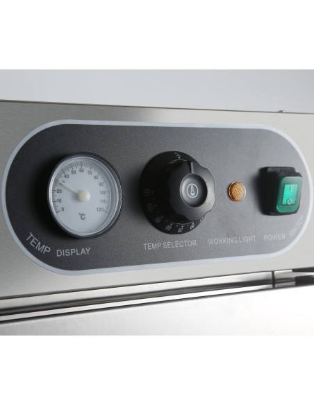 Professional Mobile Food Warming Cabinet  with 5 x GN2/1 capacity  2kW | Stalwart DA-HW115F