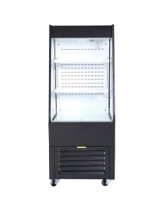 Multi Deck Refrigerator 200 litres with Night Curtain Black 600x700x1540mm | Stalwart DA-LG1000M2W 2