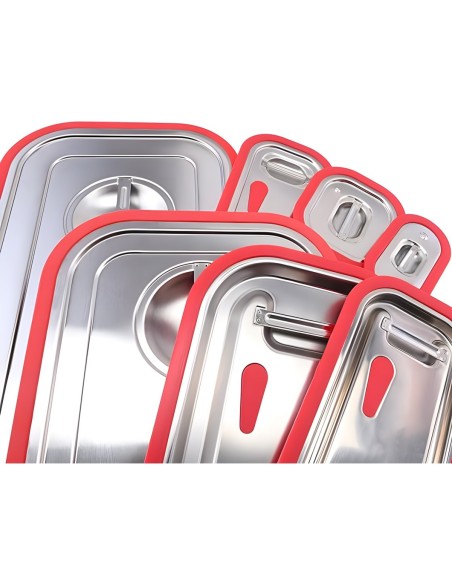 Stainless steel &amp Silicone Sealing Gastronorm Container Lid GN1/1 | Stalwart DA- 811LS