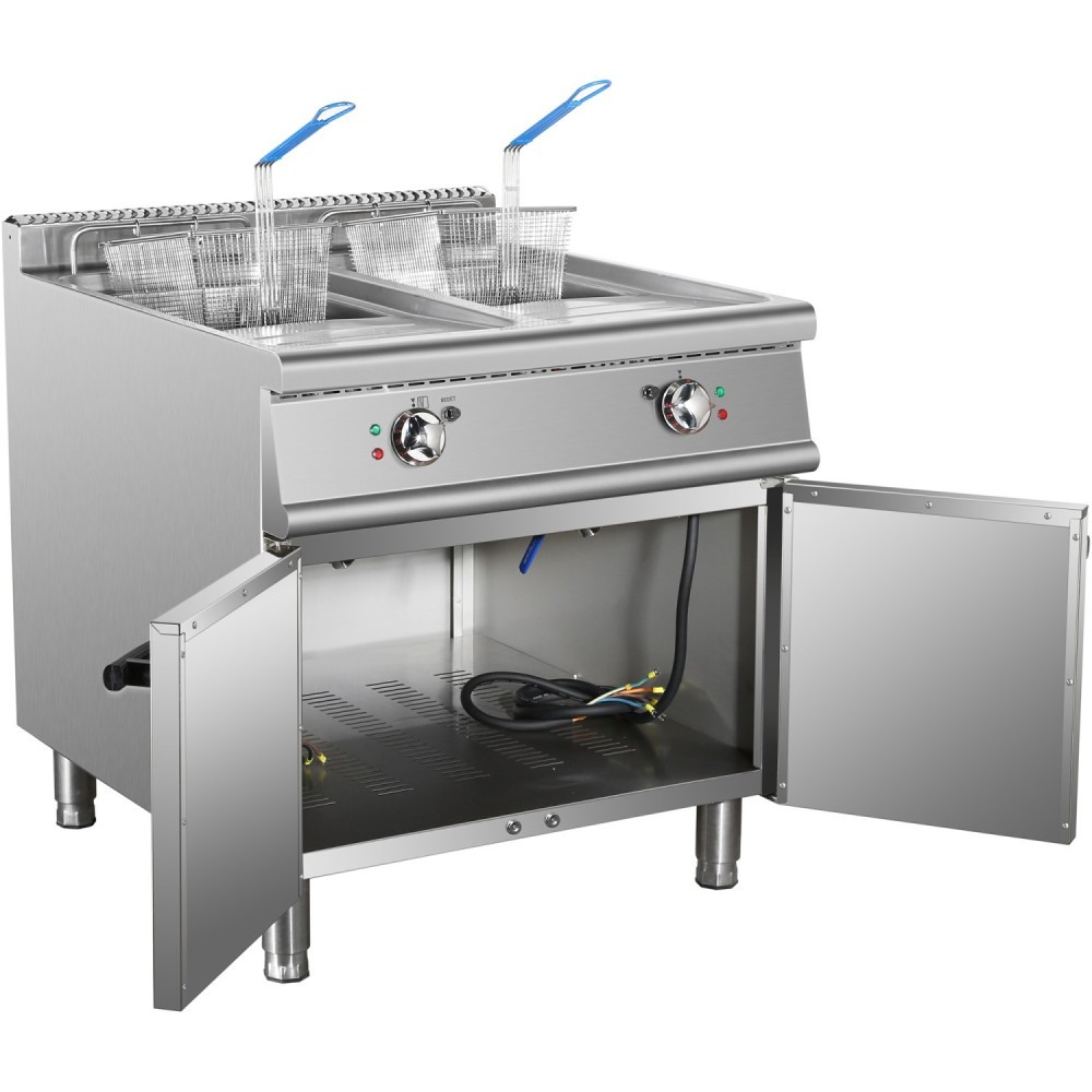 Commercial Electric Fryer Double Tank 2x28 litres | Stalwart DA-HEF908A