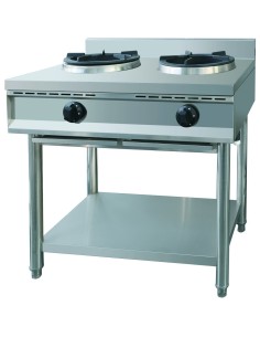 Professional Gas Wok Stove on Open base 2 burners 2x10kW | DA-THZ2