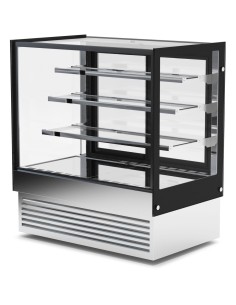 Display Merchandiser Fridge 630 litres 3 shelves Black & Stainless steel | Stalwart DA-HL1500B3