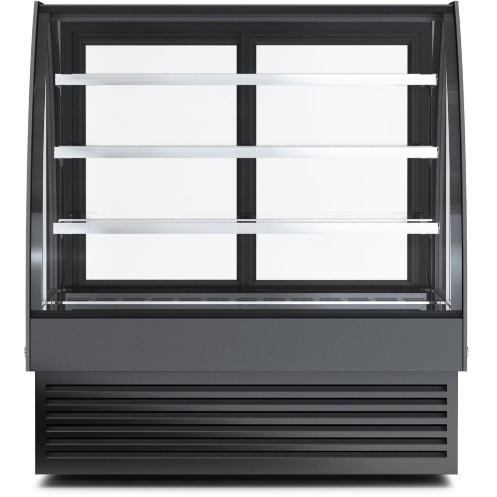 Display Merchandiser Fridge Curved Front 290 litres 3 shelves Black | Stalwart DA- HL900S3BLACK
