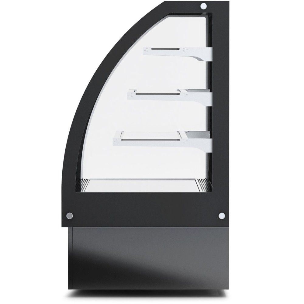 Display Merchandiser Fridge Curved Front 290 litres 3 shelves Black | Stalwart DA- HL900S3BLACK