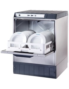 Commercial Undercounter Dishwasher 540 plates/hour 500mm basket Drain pump, Detergent pump 13A | Omniwash 5000STDDPS