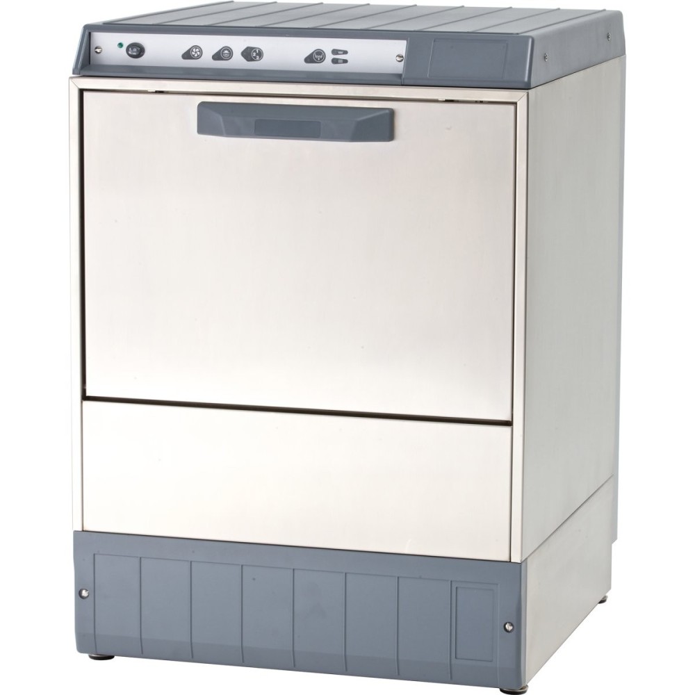Commercial Undercounter Dishwasher 540 plates/hour 500mm basket Drain pump, Detergent pump 13A | Omniwash 5000STDDPS