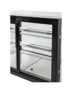 Cake / Patisserie Bakery Counter 900x700x1200mm 2 shelves Mirror front LED Rear Doors | DA-GN900RF2 2