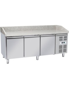 Pizza Counter 3 doors Granite top Depth 800mm | Stalwart DA-THPZ3600TN