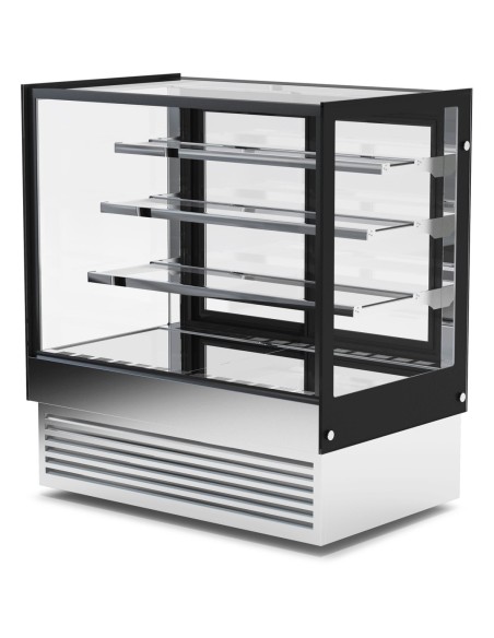 Display Merchandiser Fridge 500 litres 3 shelves Black & Stainless steel | Stalwart DA-HL1200B3