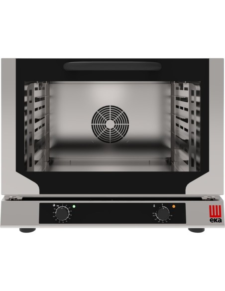 Professional Convection Oven Electric with Manual Controls 4 Trays 600x400mm Tilt Door | Tecnoeka EKF464NP