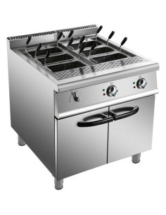 Professional Pasta cooker 40 Litres Electric 18kW Floor standing with Cabinet Base 900mm Depth | Stalwart DA-HEN915A