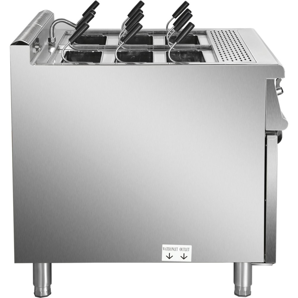Professional Pasta cooker 40 Litres Electric 18kW Floor standing with Cabinet Base 900mm Depth | Stalwart DA-HEN915A