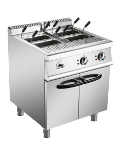 Professional Pasta cooker 30 Litres Electric 12kW Floor standing with Cabinet Base 700mm Depth | Stalwart DA-HEN715A