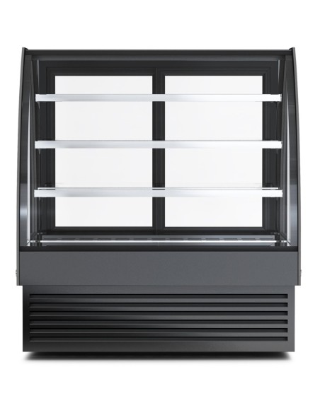 Display Merchandiser Fridge Curved Front 500 litres 3 shelves Black | Stalwart DA- HL1500S3BLACK