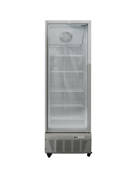 Commercial Freezer Upright 490 litres Hinged glass door Grey | Stalwart DA-SDF500