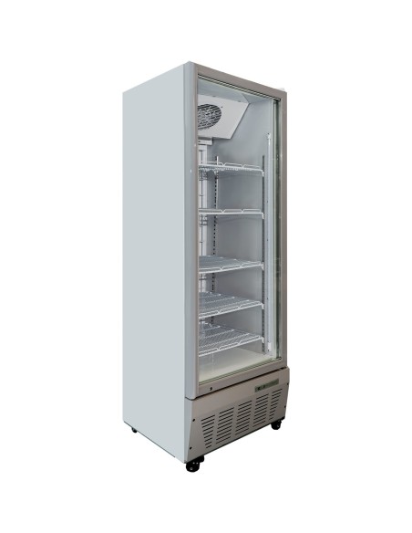 Commercial Freezer Upright 490 litres Hinged glass door Grey | Stalwart DA-SDF500
