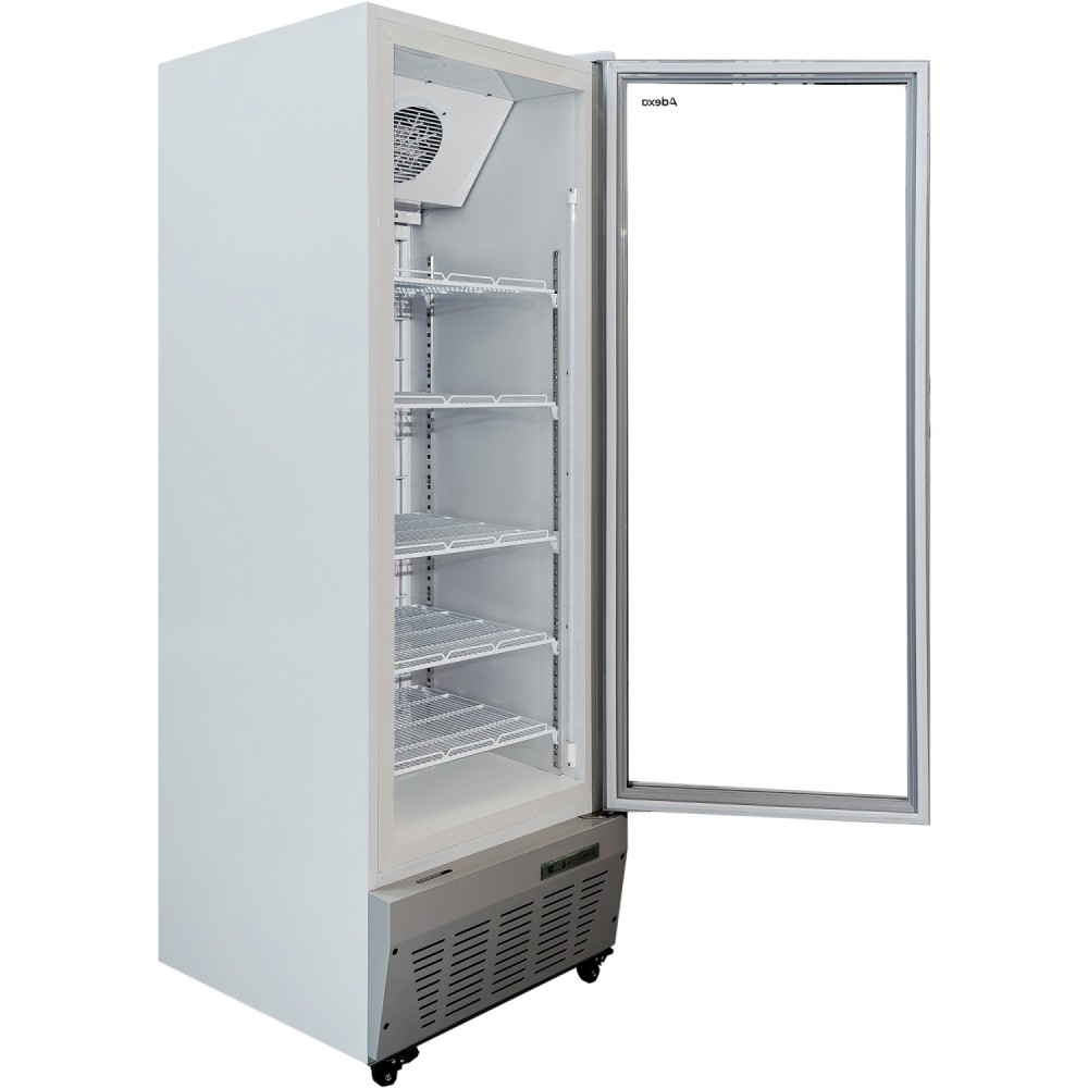 Commercial Freezer Upright 490 litres Hinged glass door Grey | Stalwart DA-SDF500