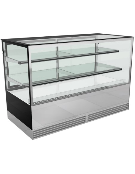 Cake counter 1500x730x1200mm 2 shelves Mirror front LED | DA-GN1500RF2
