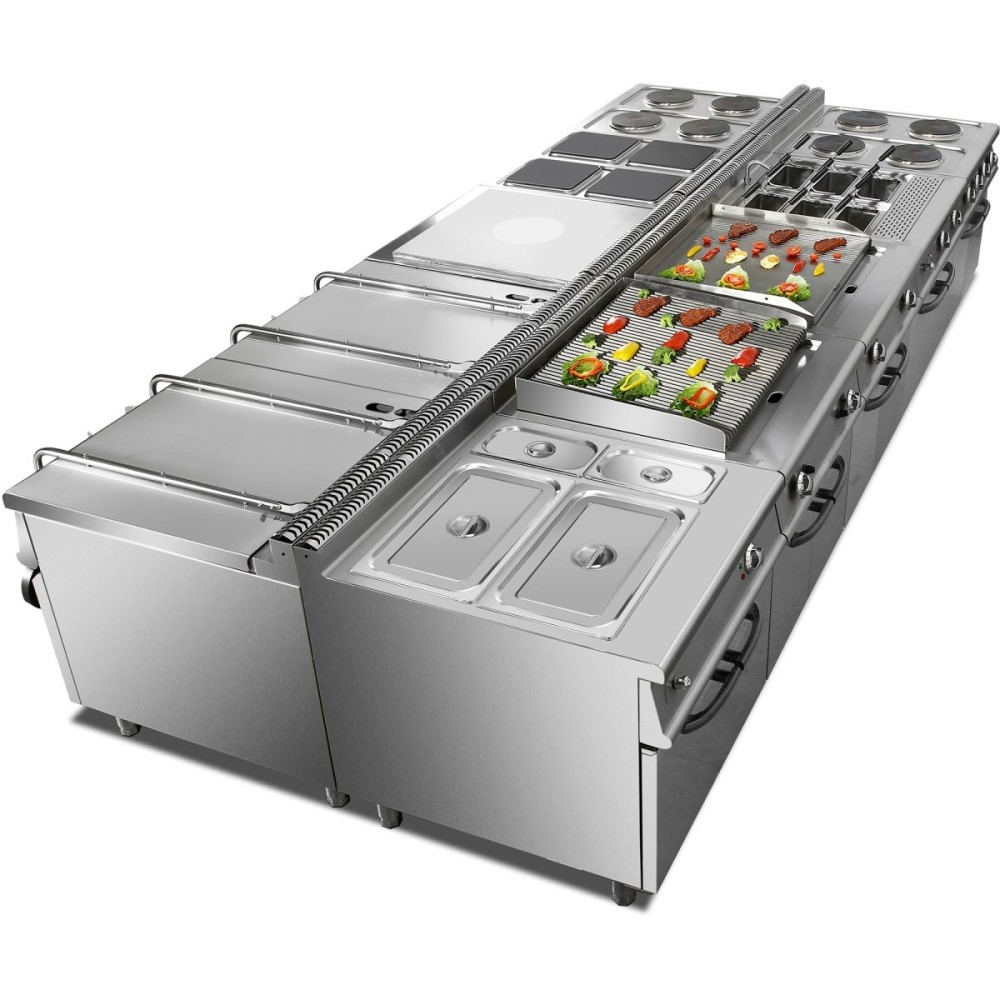 Gas Solid Top with Gas Oven 10kW+5.8kW 700mm Depth | Stalwart DA-HRQ711