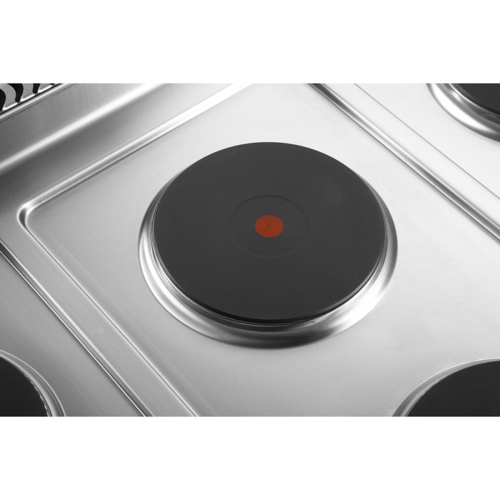 Commercial Electric Cooker 4 Burners with Electric Oven 10.4kW+4.8kW 900mm Depth | Stalwart DA-HRQ912A