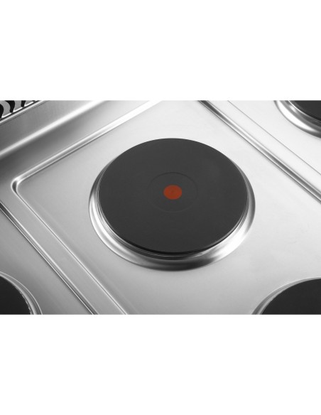 Commercial Electric Cooker 4 Burners with Electric Oven 10.4kW+4.8kW 900mm Depth | Stalwart DA-HRQ912A