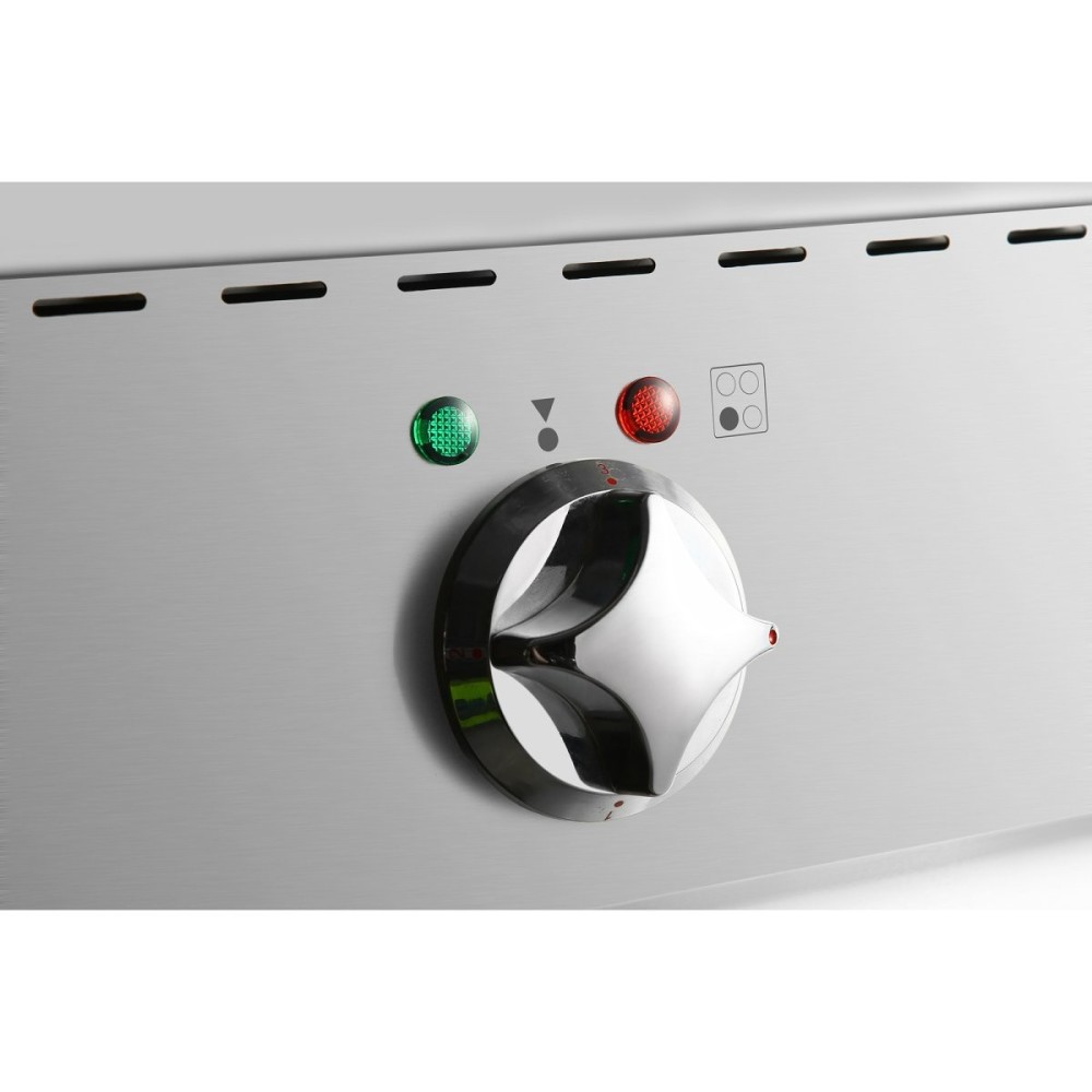 Commercial Electric Cooker 4 Burners with Electric Oven 10.4kW+4.8kW 900mm Depth | Stalwart DA-HRQ912A