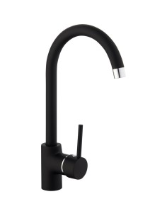 Basin Mixer Tap with Stainless Steel Spout Single Lever Black | DA-70000065