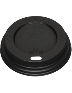1000pcs Coffee Cup Lids for 8oz cups Black | DA-PSL8B