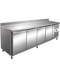 Commercial Freezer Counter with Upstand 4 doors Depth 600mm | Stalwart FS42V 2