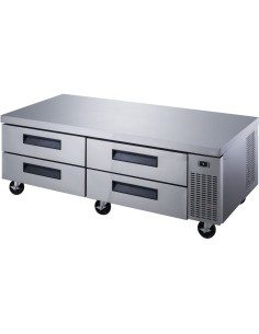 Professional Low Refrigerated Counter / Chef Base 4 drawers 1839x820x635mm | Stalwart DA-DCB72