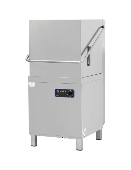 Pass Through Hood Dishwasher 1100 plates Per hour, Rinse and Detergent pump 400V | DA-EMP1000