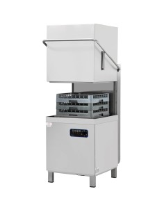 Pass Through Hood Dishwasher 1100 plates Per hour, Rinse and Detergent pump 400V | DA-EMP1000 2