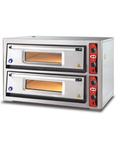 Electric Pizza Oven Premium 2 chambers 920x920mm Capacity 9+9 pizzas at 12&quot 230V/1 phase | DA-PF9292DE