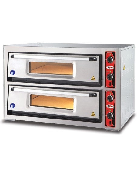 Electric Pizza Oven Premium 2 chambers 920x920mm Capacity 9+9 pizzas at 12&quot 230V/1 phase | DA-PF9292DE