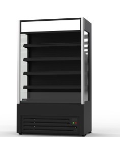 Wall Cabinet Multi Deck Refrigerator 420 litres Curved Front Black 1200x720x2020mm | Stalwart DA-GTO31200