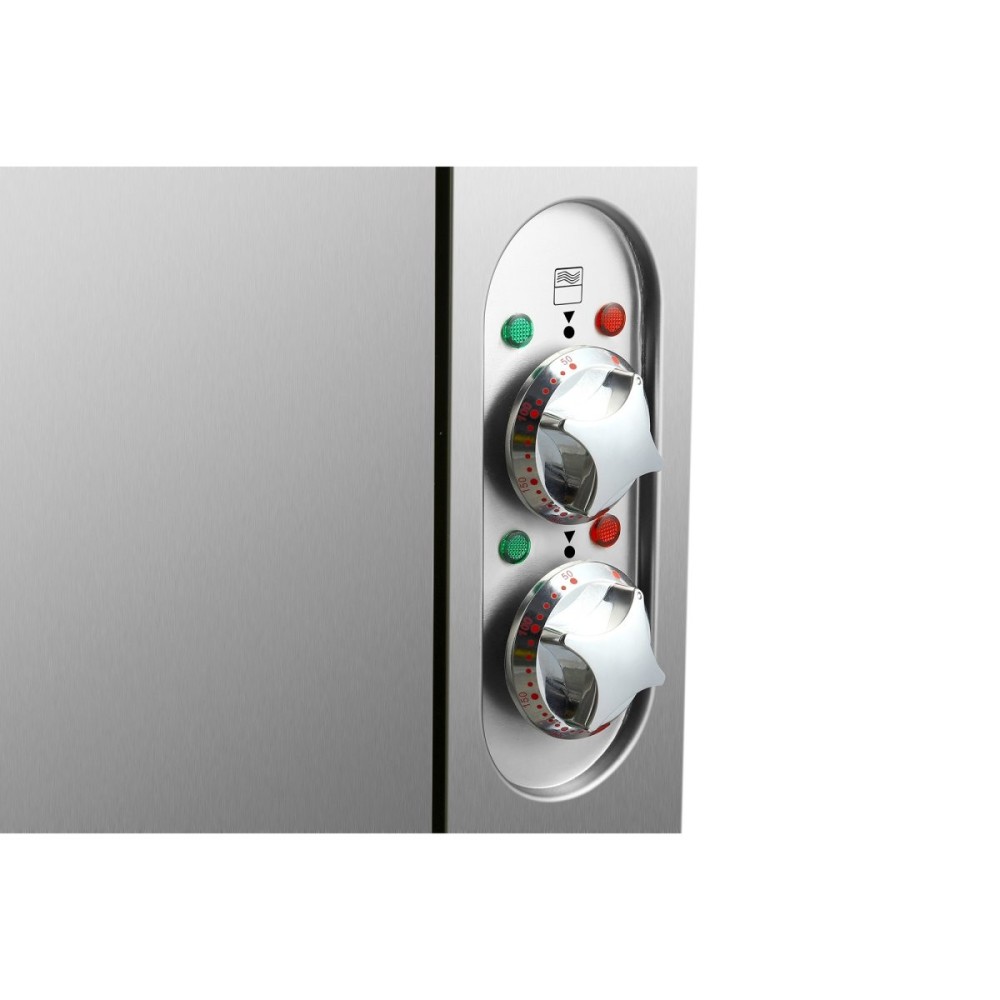 Commercial Electric Cooker 6 Square Burners with Electric Oven 24kW+4.8kW 900mm Depth | Stalwart DA-HSQ962B