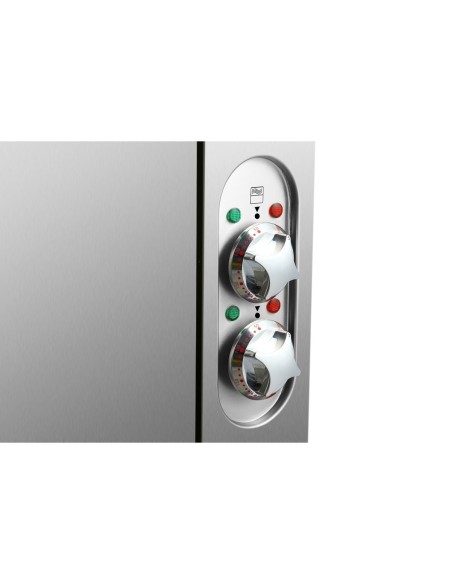 Commercial Electric Cooker 6 Square Burners with Electric Oven 24kW+4.8kW 900mm Depth | Stalwart DA-HSQ962B