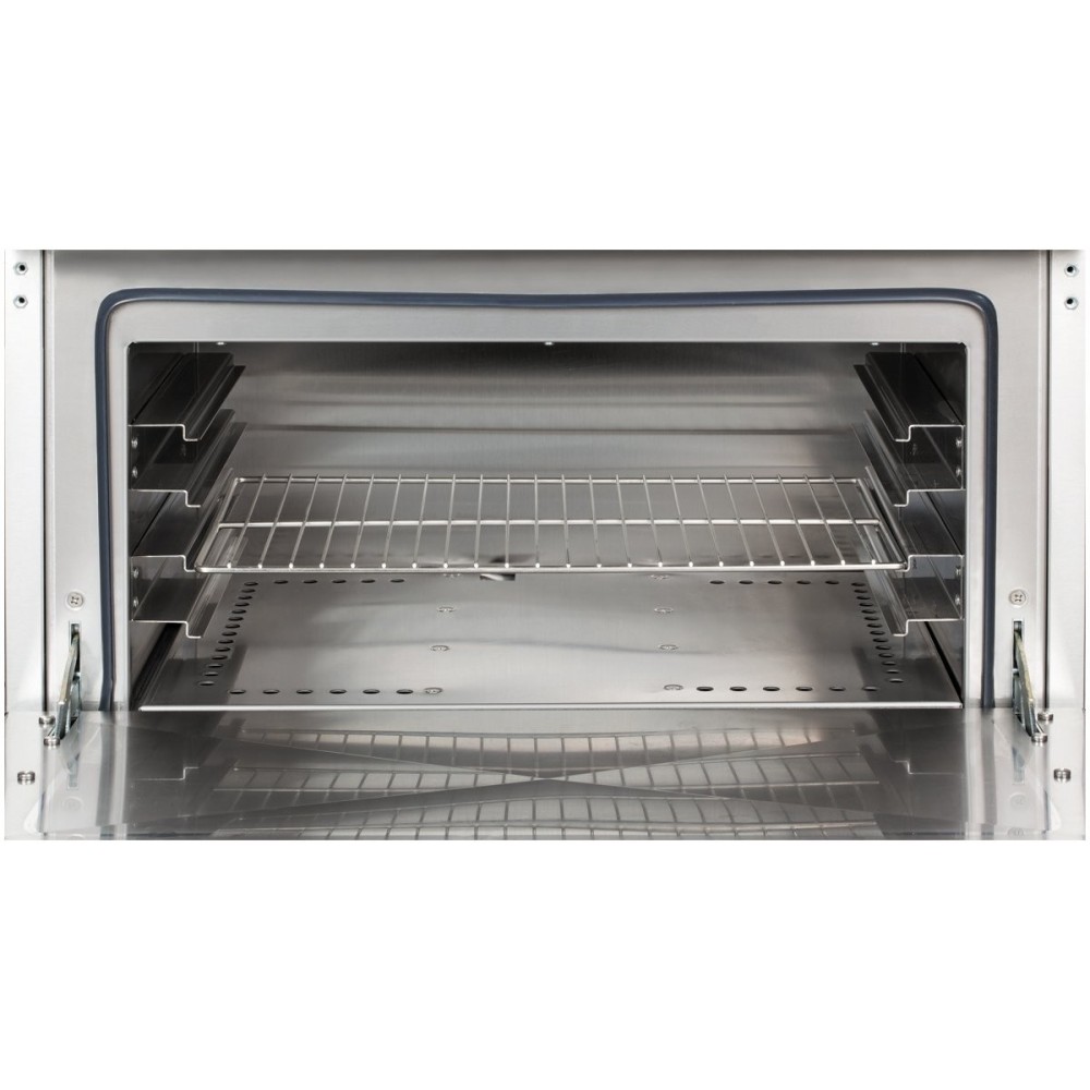 Professional Gas range Gas oven & open base 6 burners 36kW+6kW | Stalwart DA-Hotmax 700 GR732