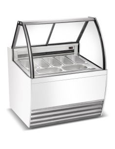 Professional Gelato & Ice Cream Serving Display Counter 7 tubs | DA-DW7R