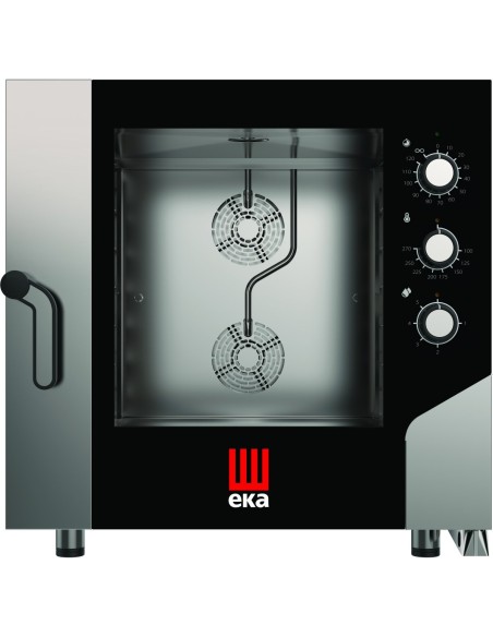 Professional Combi Steamer Electric 6 trays GN1/1 and 600x400mm Electromechanic Controls Direct steam | Tecnoeka MKF