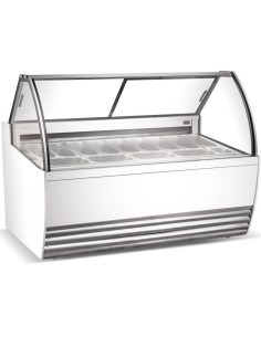 Professional Gelato & Ice Cream Serving Display Counter 13 tubs | DA-DW13R
