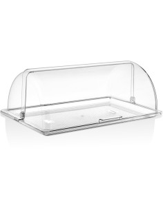 Polycarbonate Roll-up Dome Cover for GN1/1 Tray Clear | Stalwart DA-GFM11