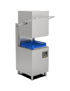 Commercial Dishwasher 1000 Plates/Hour 500x500mm Basket Drain Pump Detergent Pump Rinse Aid Pump 650x740x1540mm 380-400V | Stalw