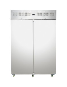 Commercial Upright Refrigerator 1400L Double Door Stainless Steel Cabinet 1380x855x2090mm | Stalwart DA-NORD28